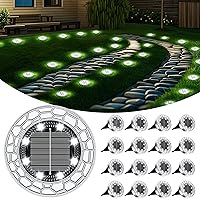 FIFlying 16 pezzi Luci Solari da Giardino, 8 LED Lampade Solare da Terra