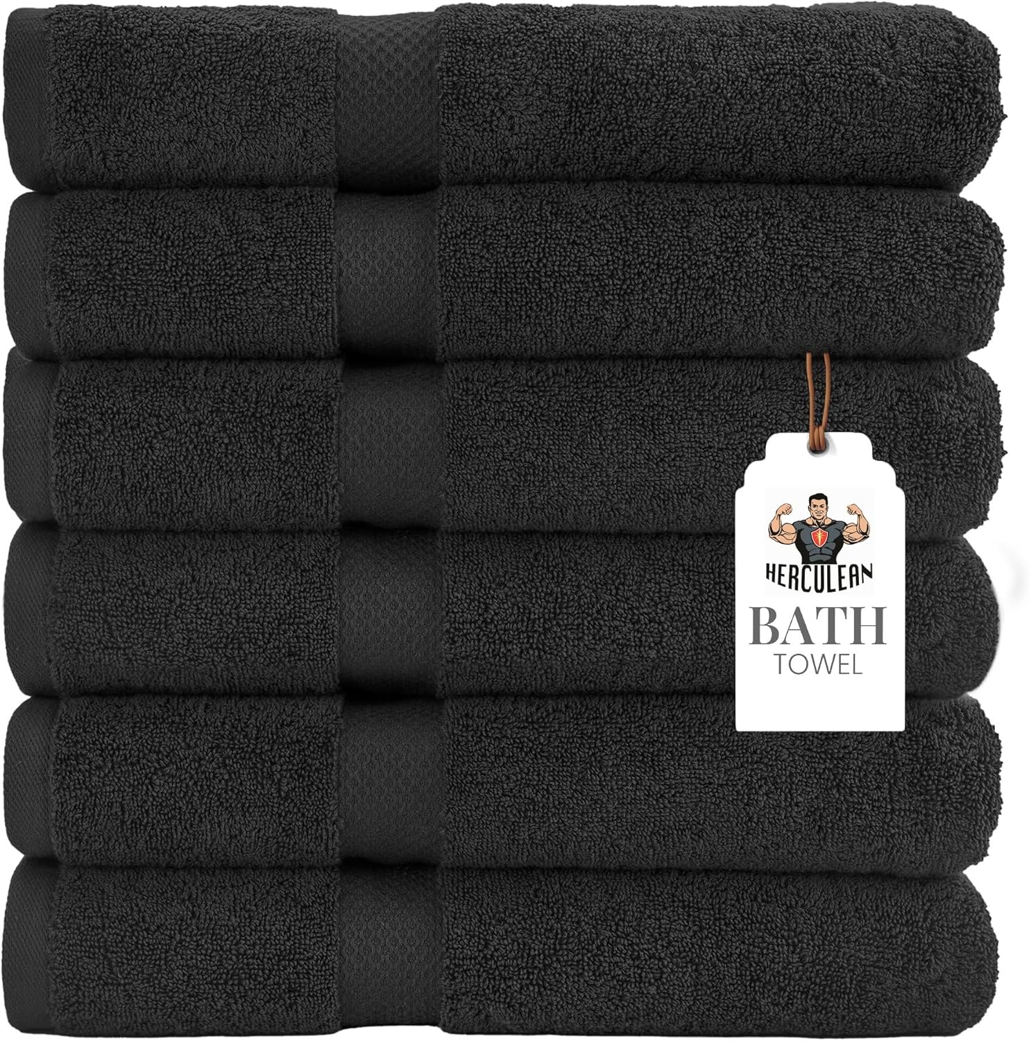 Premium Bath Towels 24 x 48 Pack of 6 | Quick Dry