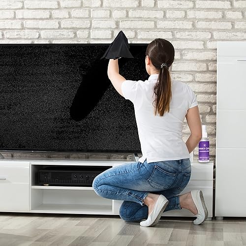 Miniatura 5 de Limpiador de pantalla Swanky limpiador de 2 onzas  2 paños de limpieza de microfibra para limpiador de TV limpiador de pantalla para iPad limpiador