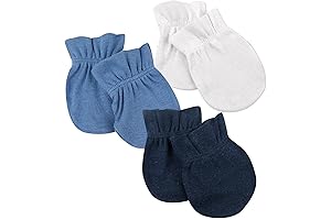 HonestBaby Baby Boy's No-Scratch Mittens