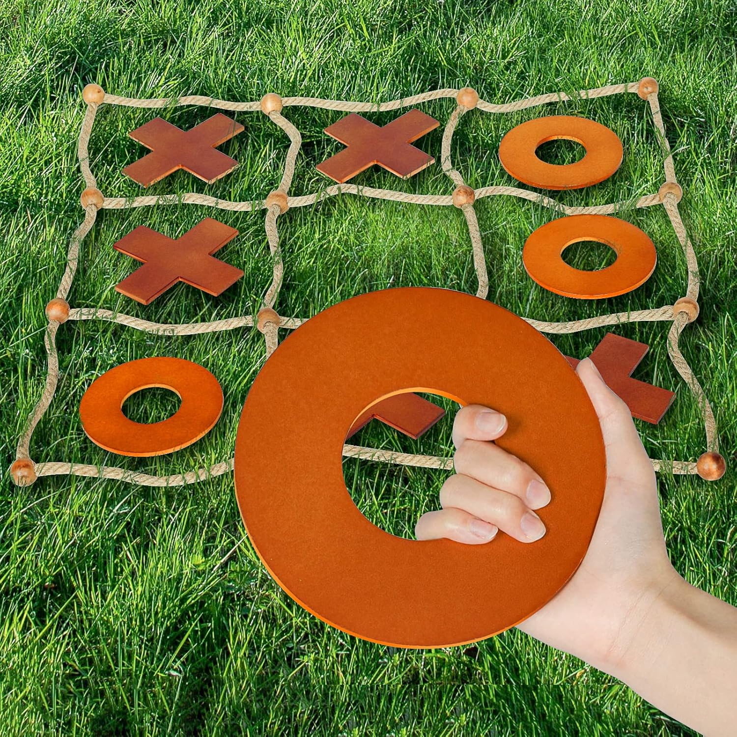 JKsmart Giant Tic Tac Toe Game, Large Tic Tac Toss Across