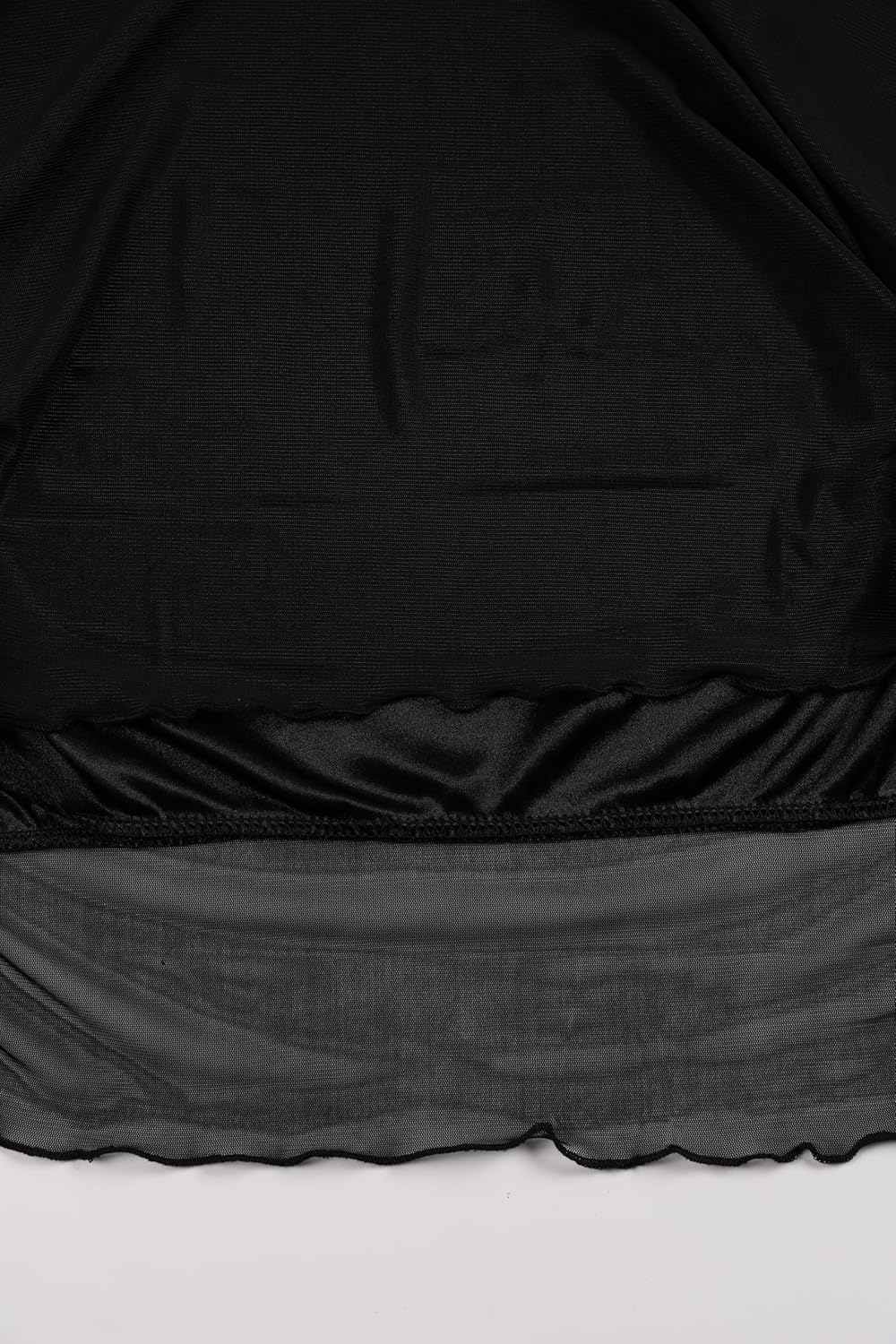 Avanova Womens Sexy Mesh High Waisted Midi Skirts Summer Casual Flowy Long Skirts Black W 3X-Large - Image 5