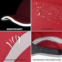 Vista 66 de GADIEMKENSD Sombrero reflectante plegable para exteriores, diseño sin estructura, protección solar UPF 50+, sombreros deportivos para mujeres