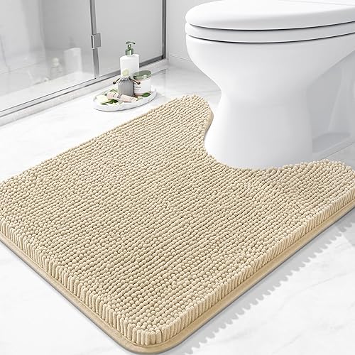 Miniatura 27 de Arotive Alfombras de Baño 30x20, Alfombras de Baño de Chenilla Shaggy Extra Suaves y Absorbentes, Lavables a Máquina con Respaldo de Goma