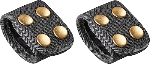 Miniatura 8 de Shield Wallets - Cinturón de nailon de doble ancho de 1.75 pulgadas para cinturones de 2 14 pulgadas de ancho, doble broche de presión, paquete de 2
