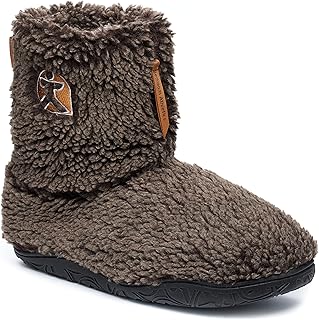 Bedroom Athletics Mens Gosling Snow Tipped Sherpa Slipper Boot Soft Warm Zip Memory Foam Machine Washable