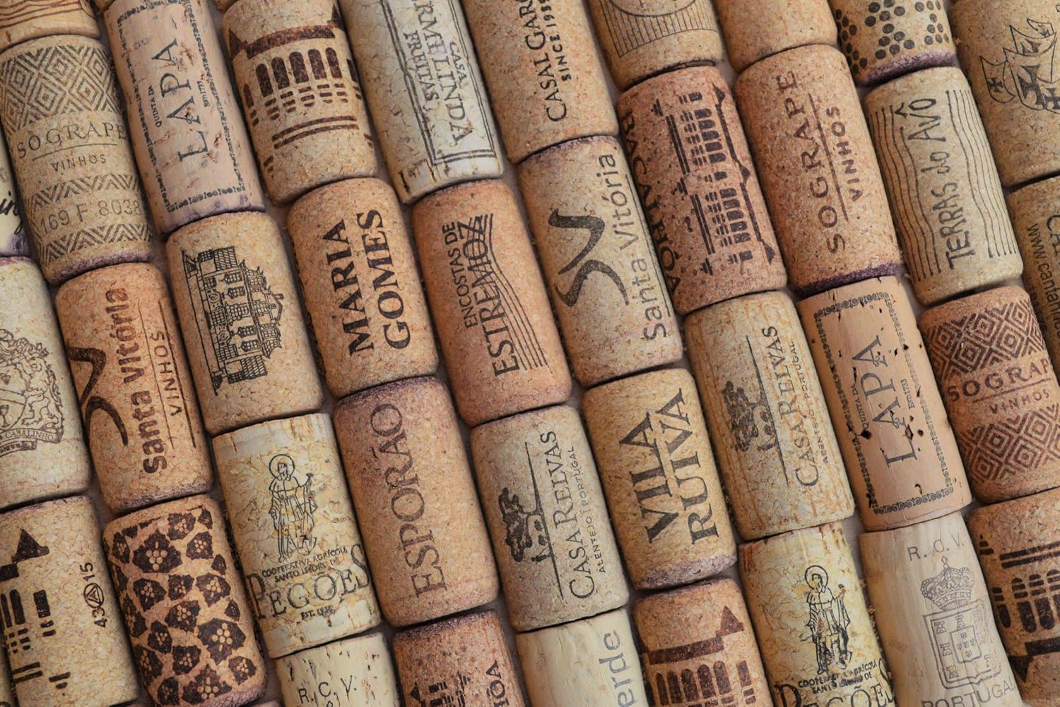 500 Used Halves of Corks Assorted - The best Halves of Corks from Europe - Different vineyard, hallmarks, and size - Pre-cut Wine Corks. Perfect for Handmade Memo Boards