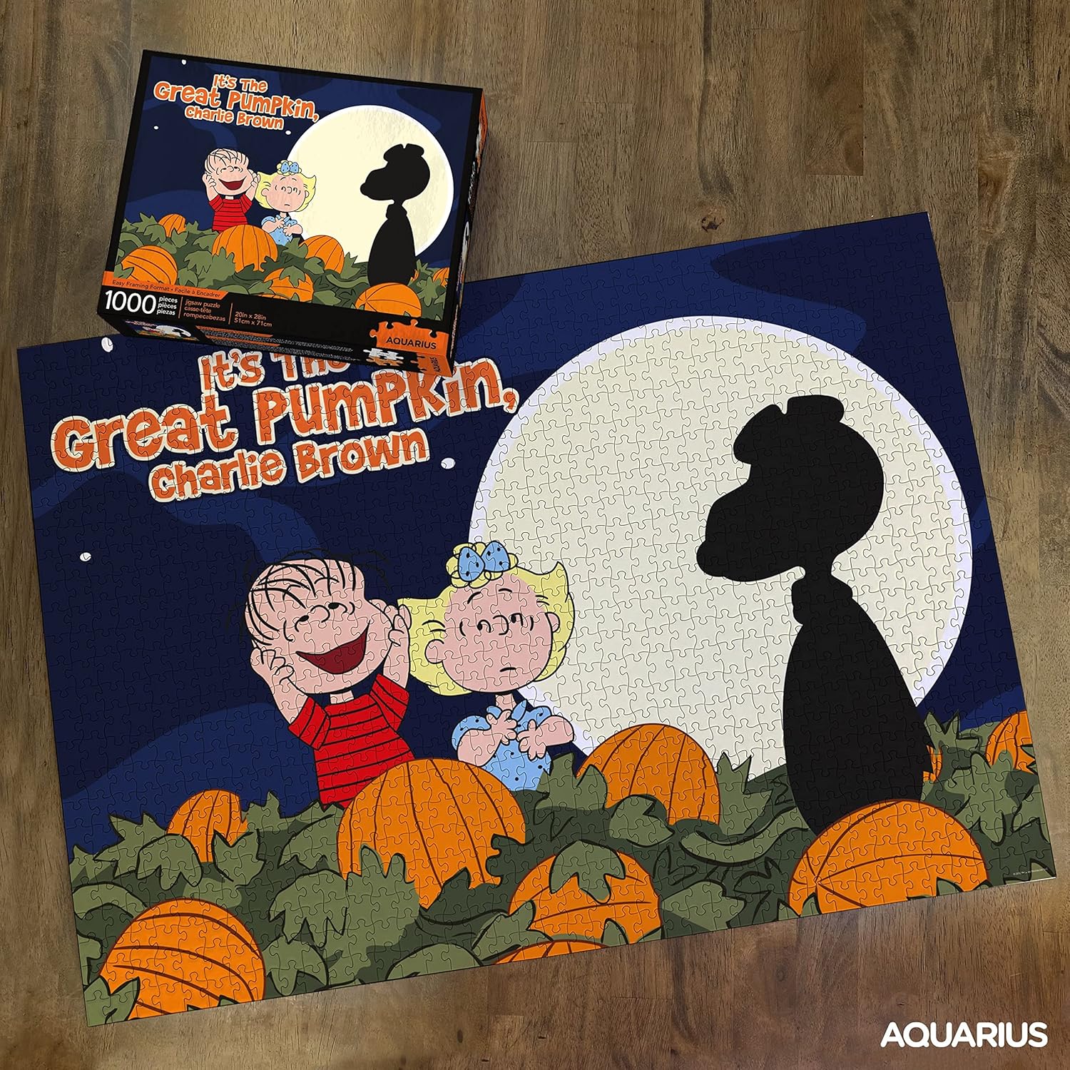 Aquarius Peanuts Great Pumpkin Jigsaw Puzzle (1000 Pieces) | Collectibles, Glare Free | 20 x 28 in