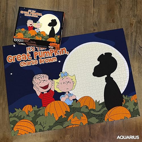 Miniatura 3 de Aquarius Peanuts - Rompecabezas de gran calabaza (1000 piezas), coleccionables, sin deslumbramiento, 20 x 28 pulgadas