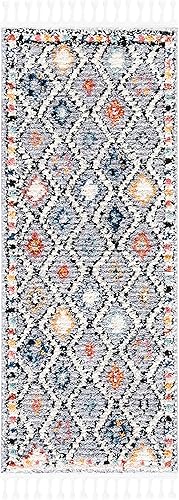 Miniatura 8 de SAFAVIEH Morocco Collection - Alfombra de área de 6 x 9 pies, diseño tribal bohemio marroquí, no desprende pelusa y de fácil cuidado, ideal para