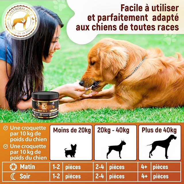 Foto 8 de 8 de GastroBalance Alivio del estreñimiento para perros - 100% ingredientes naturales suavizantes de heces Perros