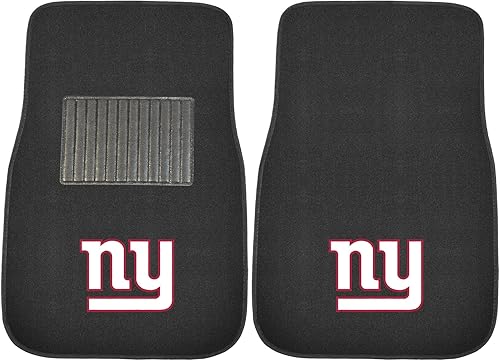 Vista 36 de FANMATS NFL-Teams - Juego de 2 alfombrillas bordadas para coche, unisex, para adultos Negro