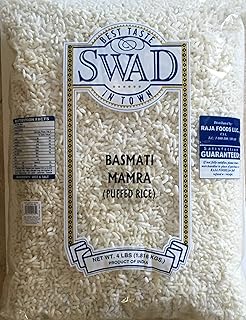 Swad Basmati Mamra (Puffed Rice) - 4 Lbs, 1.816kg, VALUE PACK, Indian Gr...