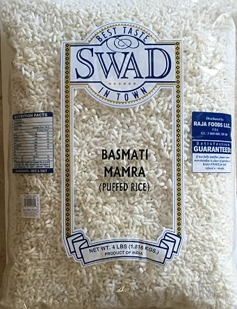 Swad Basmati Mamra Puffed Rice - 4 Lbs, 1.816kg, VALUE PACK, Indian Groceries