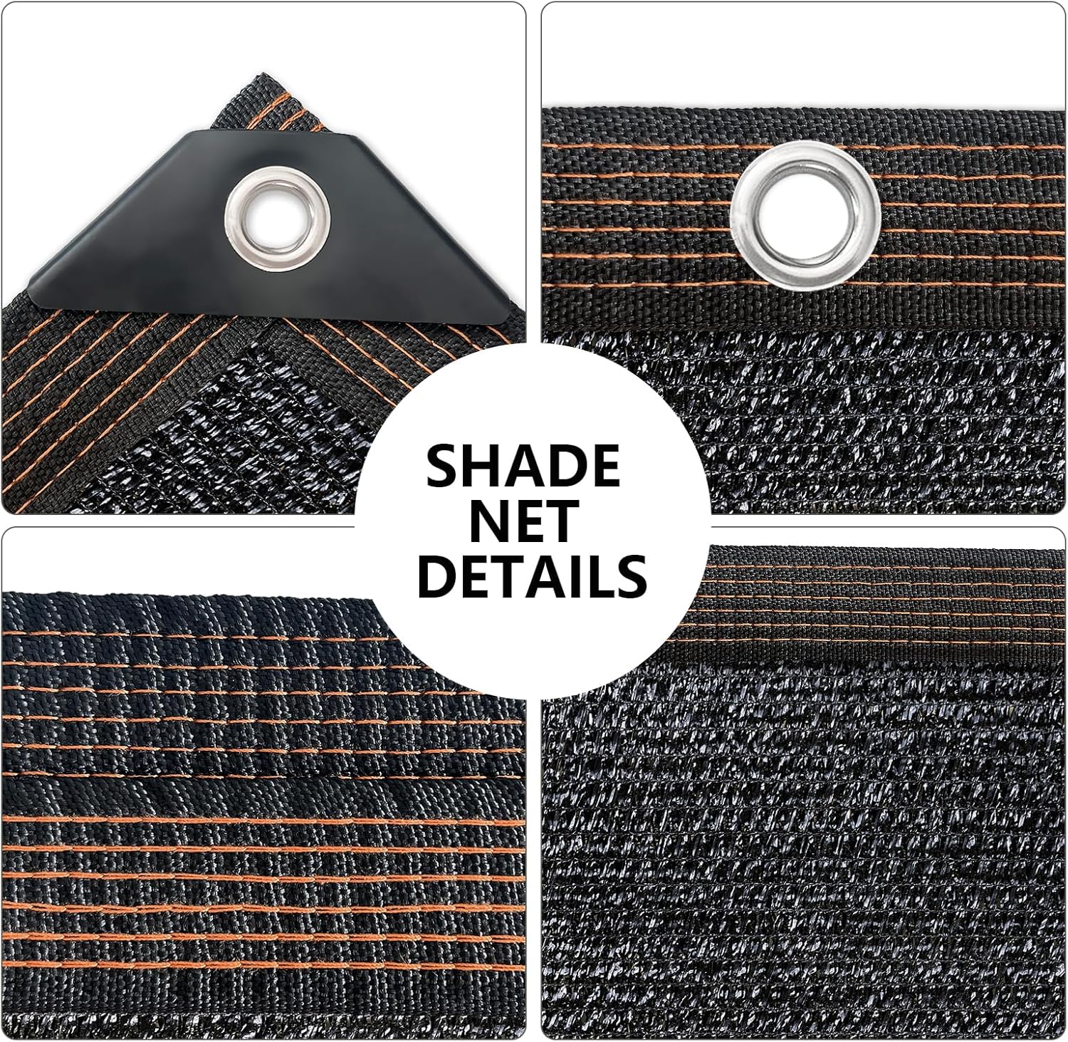 Shade-Cloth 85-90% for Garden Greenhouse Plants 16x16 FT, Black Sun-Block Shade Cover Mesh Tarp with Grommets Sun Shade Canopy for Outdoor Pergola Patio Flower Lawn Kennel Chicken Coop