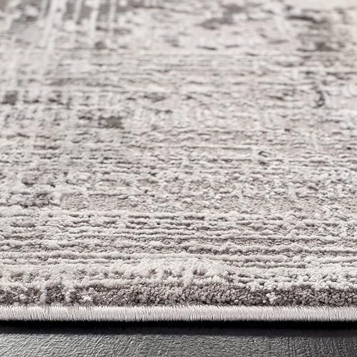 Miniatura 23 de SAFAVIEH Craft Collection - Alfombra cuadrada de 6 pies 7 pulgadas, gris y azul, diseño abstracto moderno, no desprende pelusa y de fácil cuidado