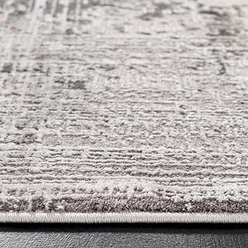 SAFAVIEH Craft Collection Area Rug - 9' x 12', Grey & Dark Grey, Modern Abstract Design, Non-Shedding & Easy Care, Ideal for High Traffic Areas in Living Room, Bedroom (CFT874H)