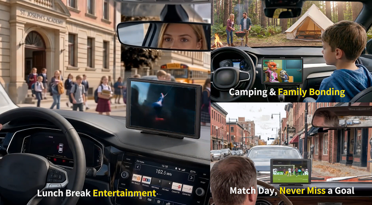 Amazon.com: LAMTTO 11'' Carplay Screen for Car with YouTube/TikTok