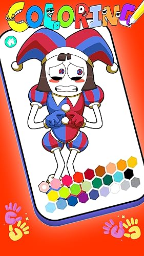 Digital Circus coloring game