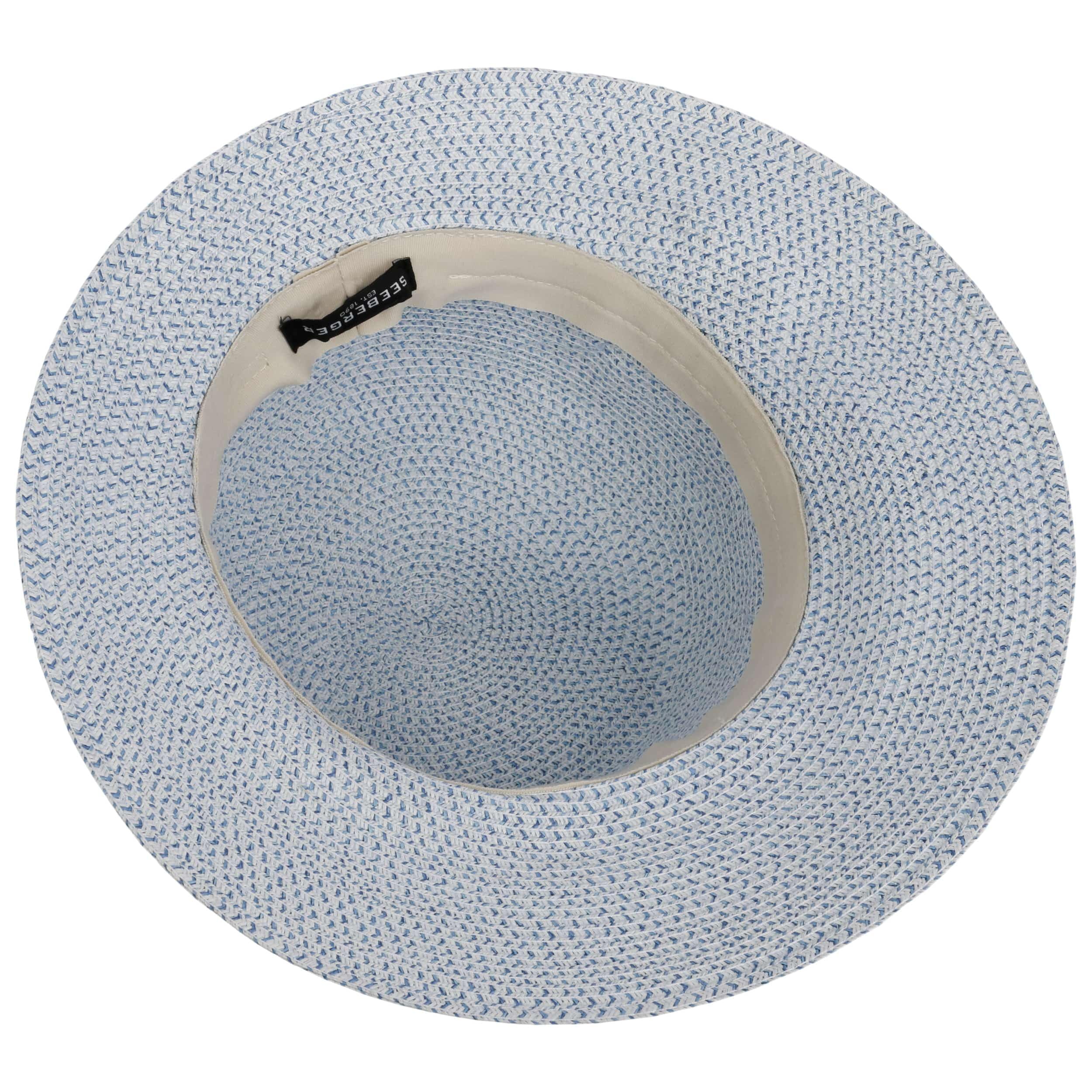 Seeberger Vallena Strohhut mit Schleife Glockenhut Sonnenhut Sommerhut Damenhut Damen - Frühling-Sommer Sommer