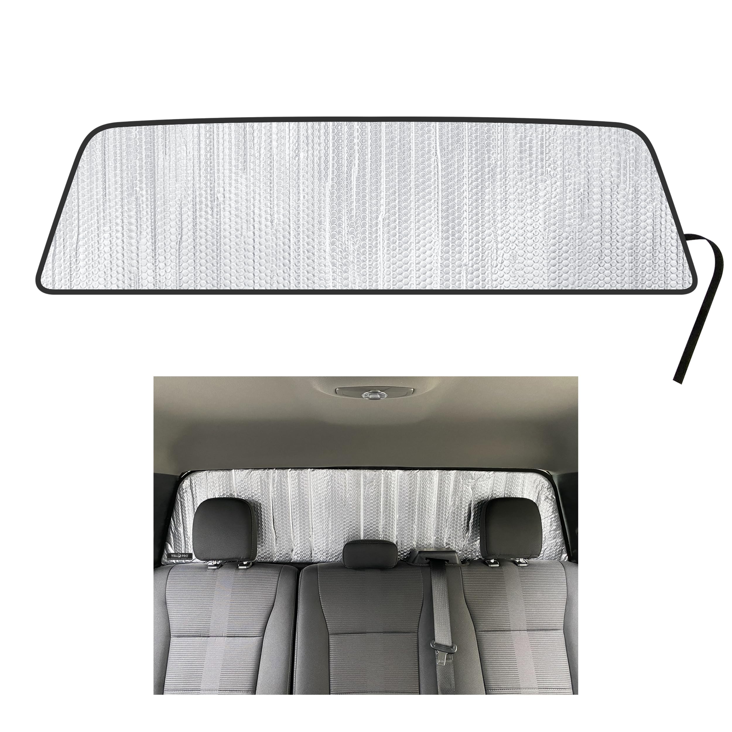 YelloPro Auto Rear Tailgate Window Sunshade Custom Fit for 2021 2022 2023 2024 2025 Ford F150 F-150, F250 F-250, F350 F-350, UV Reflector Sun Protection Accessories (NOT for Sliding Window)