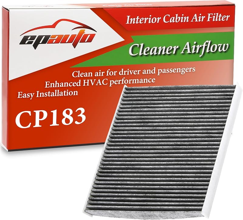 Filtro de cabine EPAuto CP183 com carvão ativado para Dodge Durango e Jeep Grand Cherokee – 1 unidade