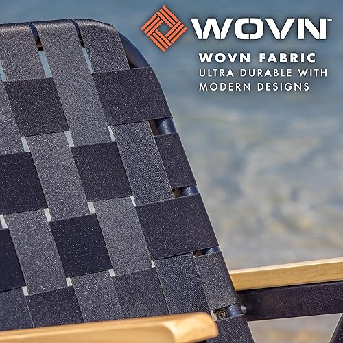 Miniatura 4 de GoSports WOVN - Sillas de playa y camping de alta calidad, sillas plegables para adultos, 9 estilos disponibles