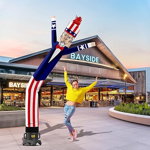 Miniatura 9 de LookOurWay Air Dancers - Tubo inflable para hombre  10 pies de alto para promoción de negocios (soplador no incluido), temática del día de San