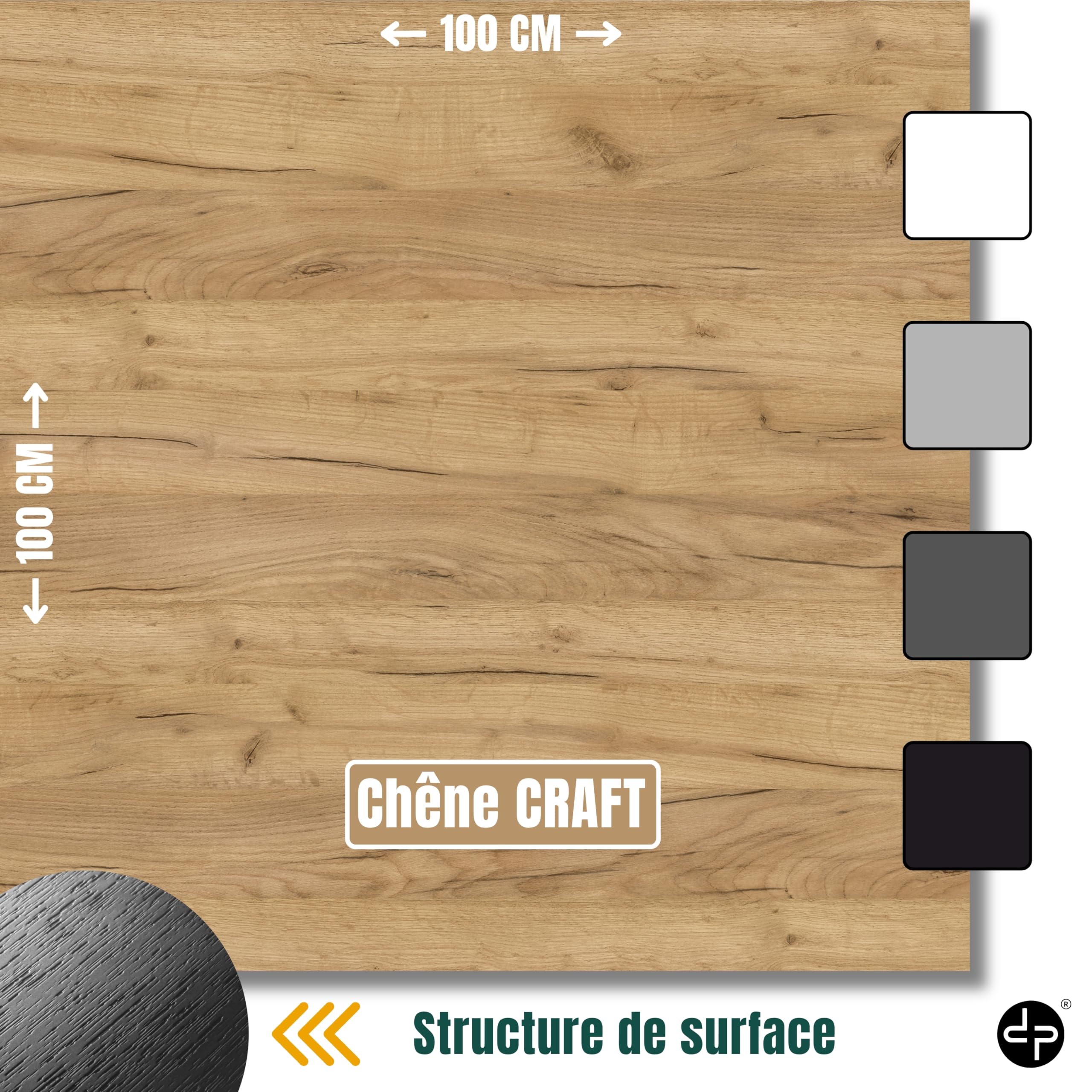 defiPad Table Basse Ronde Ø70 cm – Table d’appoint Bout de canapé avec étagère, 2 Niveaux, Meuble de Salon Moderne, Blanc et chêne, Design Industriel, fabriquée en UE (Noir et Chêne)
