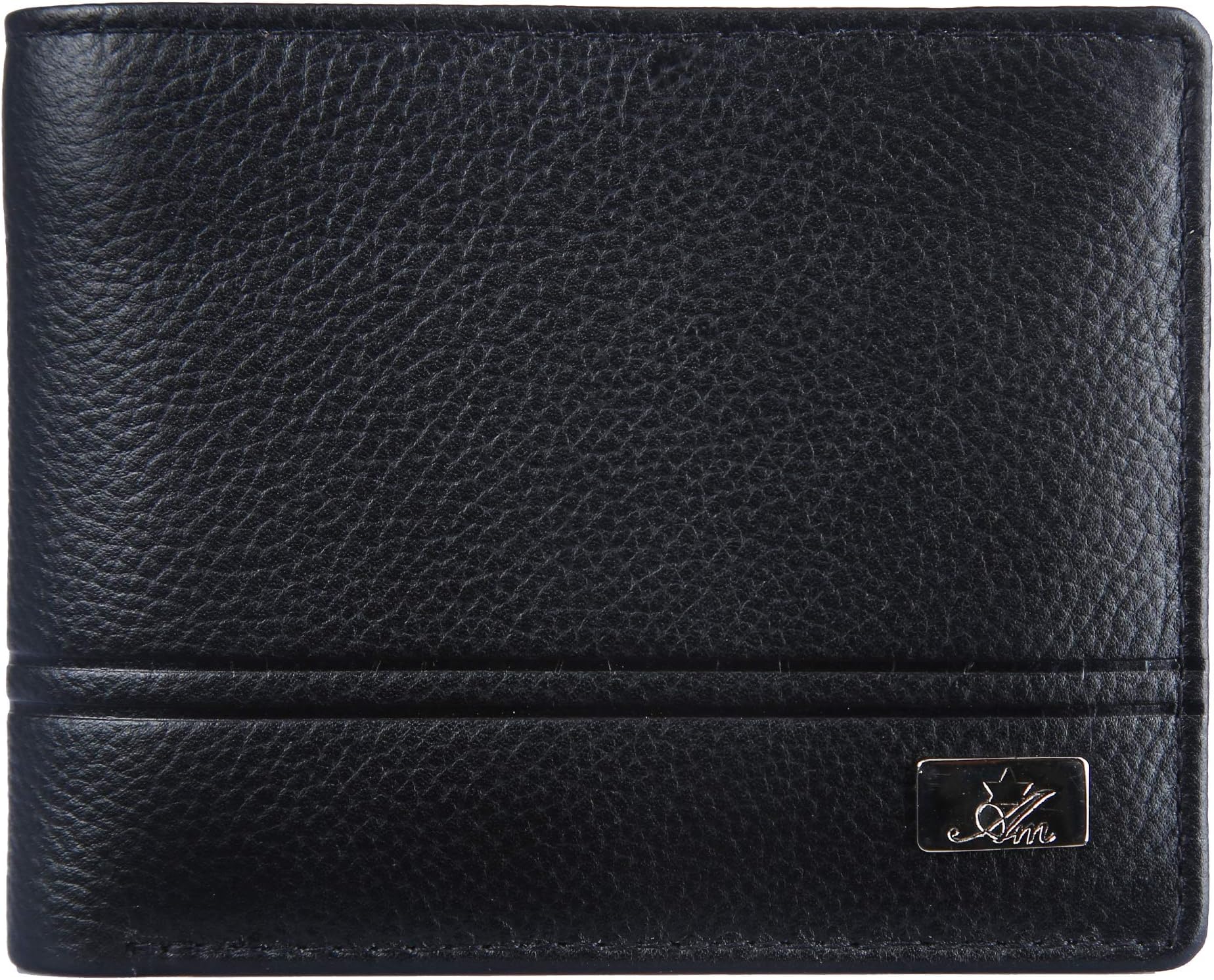 Am leatherLeather Men's Wallet (Black) (Black)