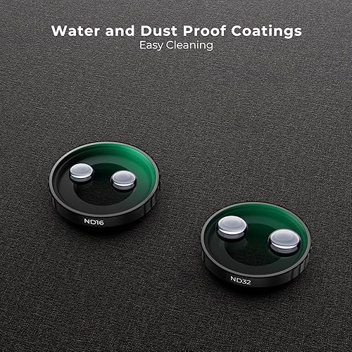 Miniatura 6 de K&F Concept Kit de filtro ND compatible con DJI Osmo Action 4, ND8 ND16 ND32 ND64 Paquete de 4 filtros de vidrio óptico de control de exposición de