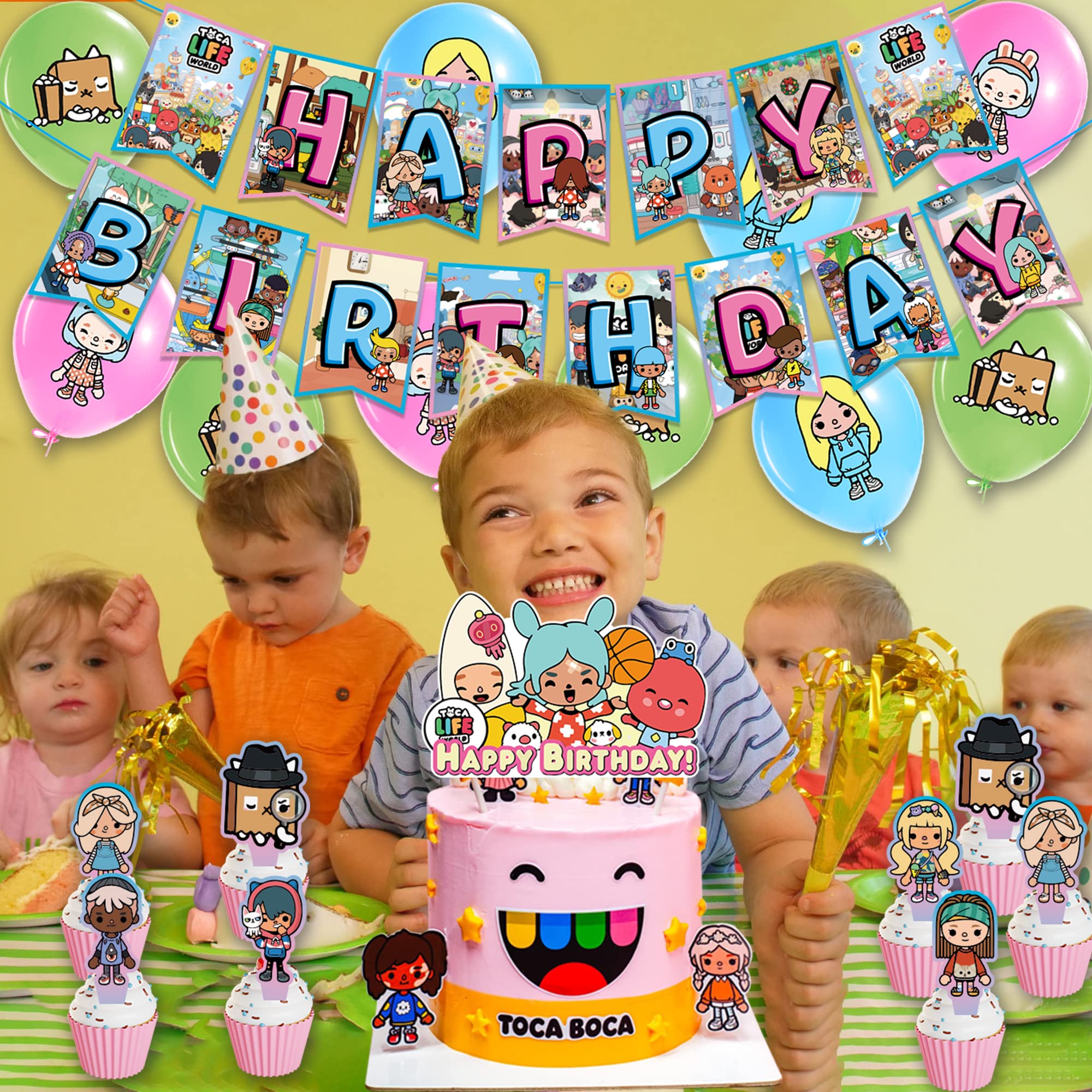 50Pcs Toca Boca Birthday Party Supplies Toca Boca Party Supplies