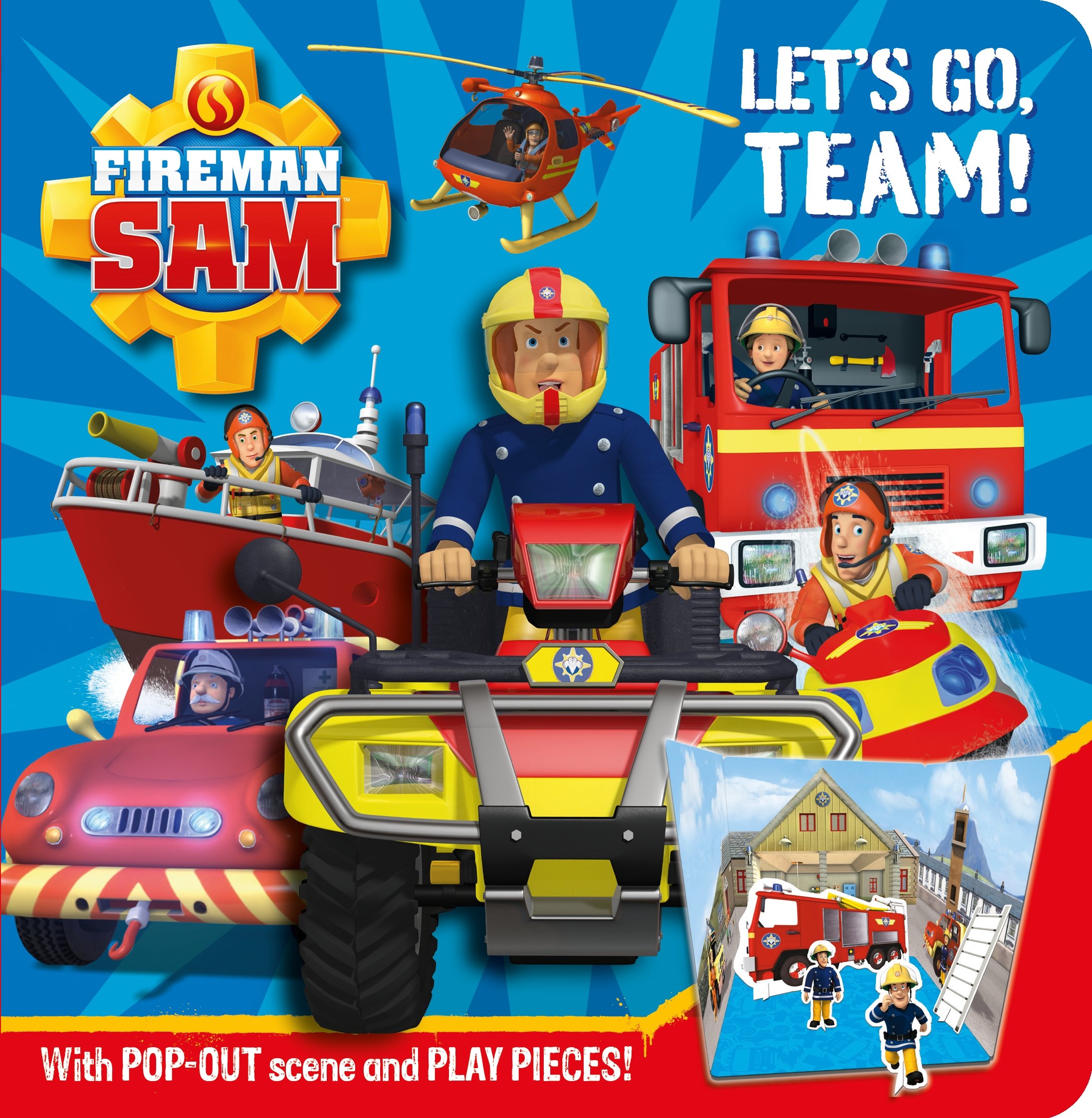 Fireman Sam: Let's Go Team! Pop-out Play Book (Fireman Sam Board Book) Hardcover – Pop up, 2 July 2015