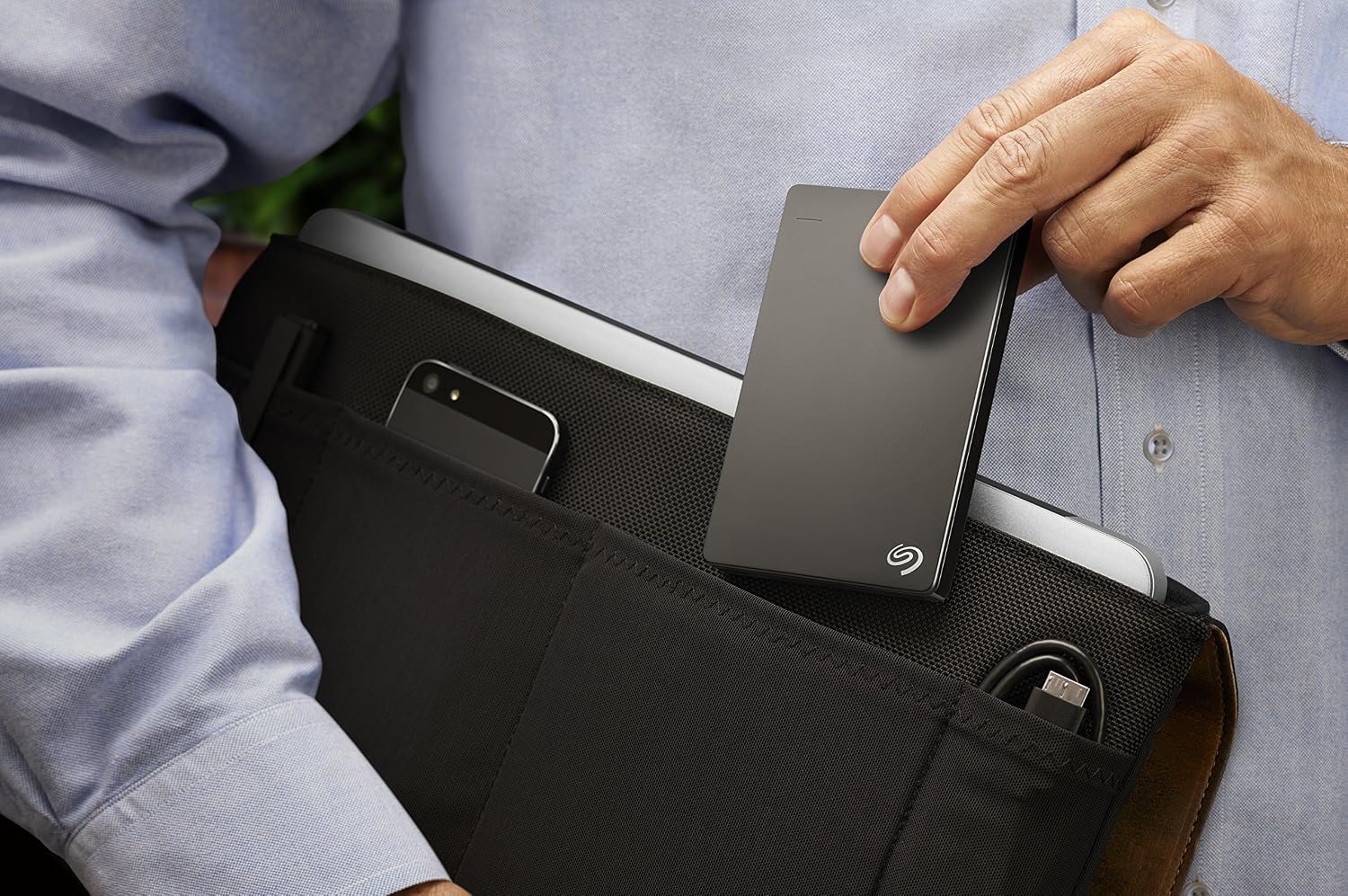 Seagate Backup Plus Slim 500GB Portable External Hard Drive USB 3.0, Black STCD500102