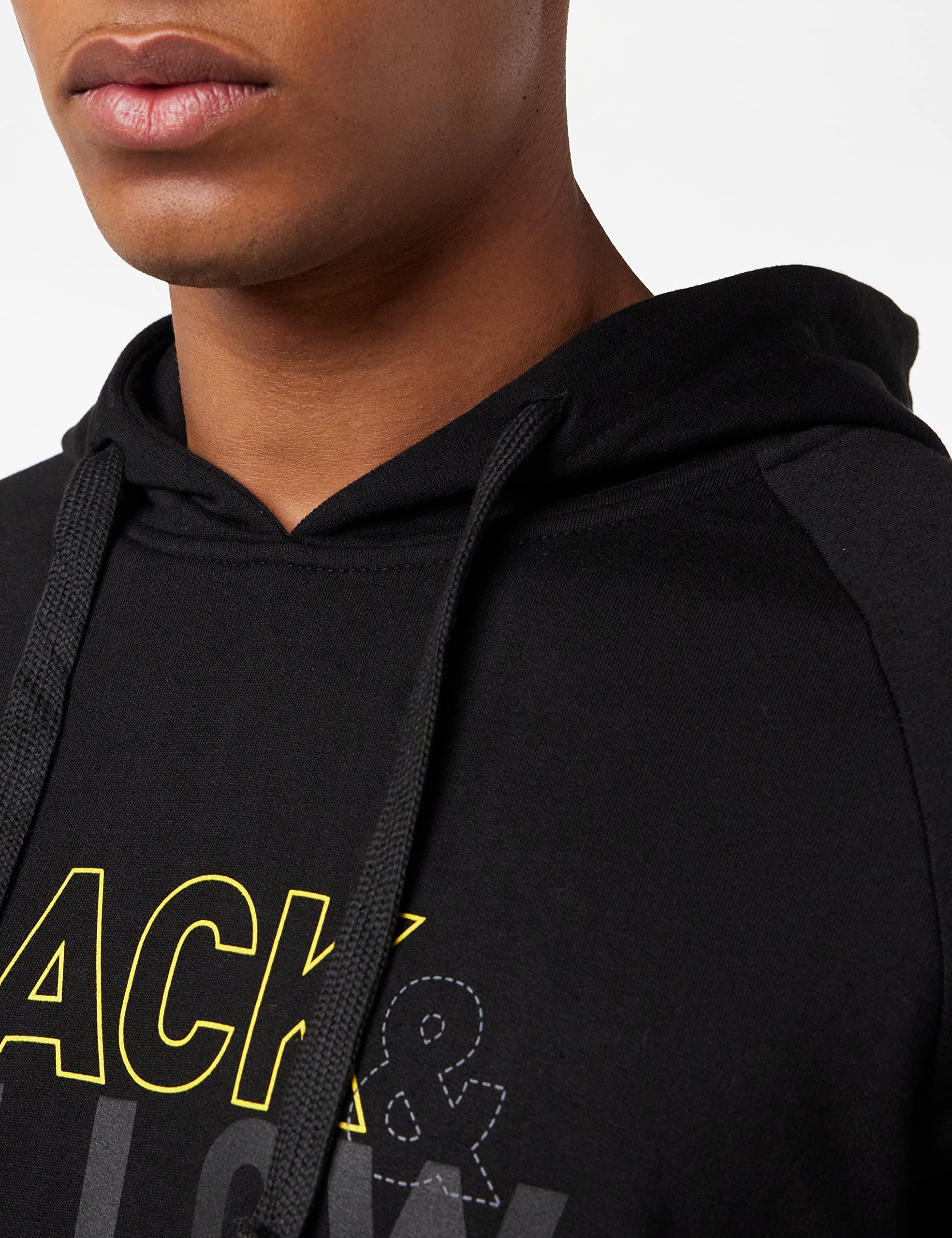Dortmund Bluza z kapturem Uniseks Czarno-żółta Bluza Z Kapturem