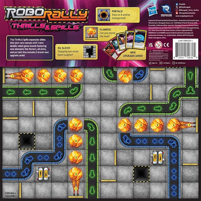 Foto 2 de 5 de Renegade Game Studios Robo Rally Thrills & Spills, Expansión de Juego de Mesa, 2-6 Jugadores