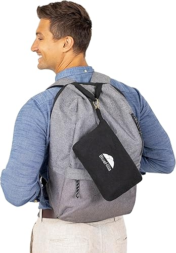 Miniatura 7 de BlueHills Manta de viaje de tamaño compacto y ligero, tamaño de bolsillo, para avión, esencial, viaje, viaje, viaje, tira, funda portátil, accesorio