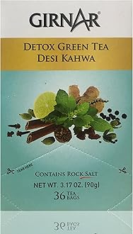 Girnar Detox Green Tea, 1080 Grams (Combo of 12)