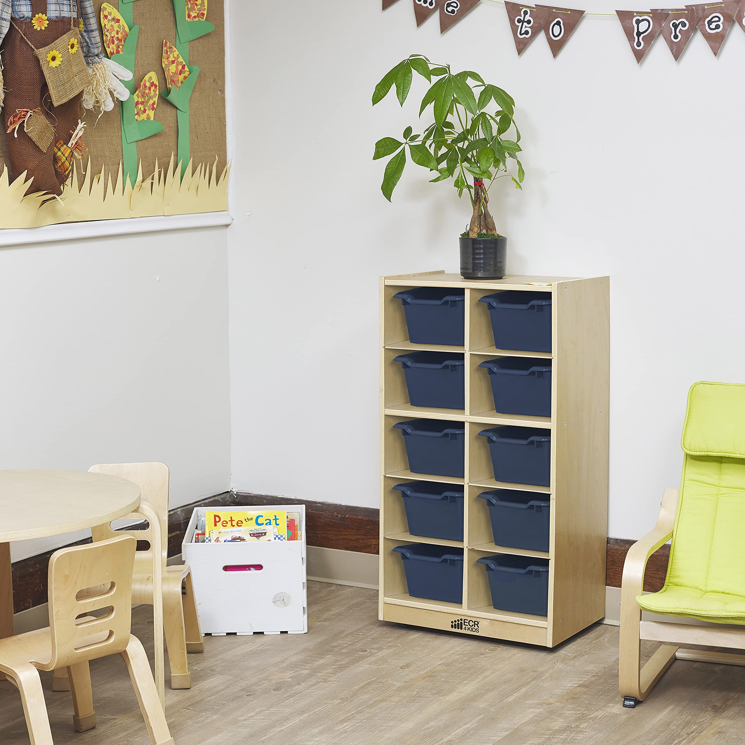 ECR4Kids ScoopFront Storage Bins, EasytoGrip Design for Classroom