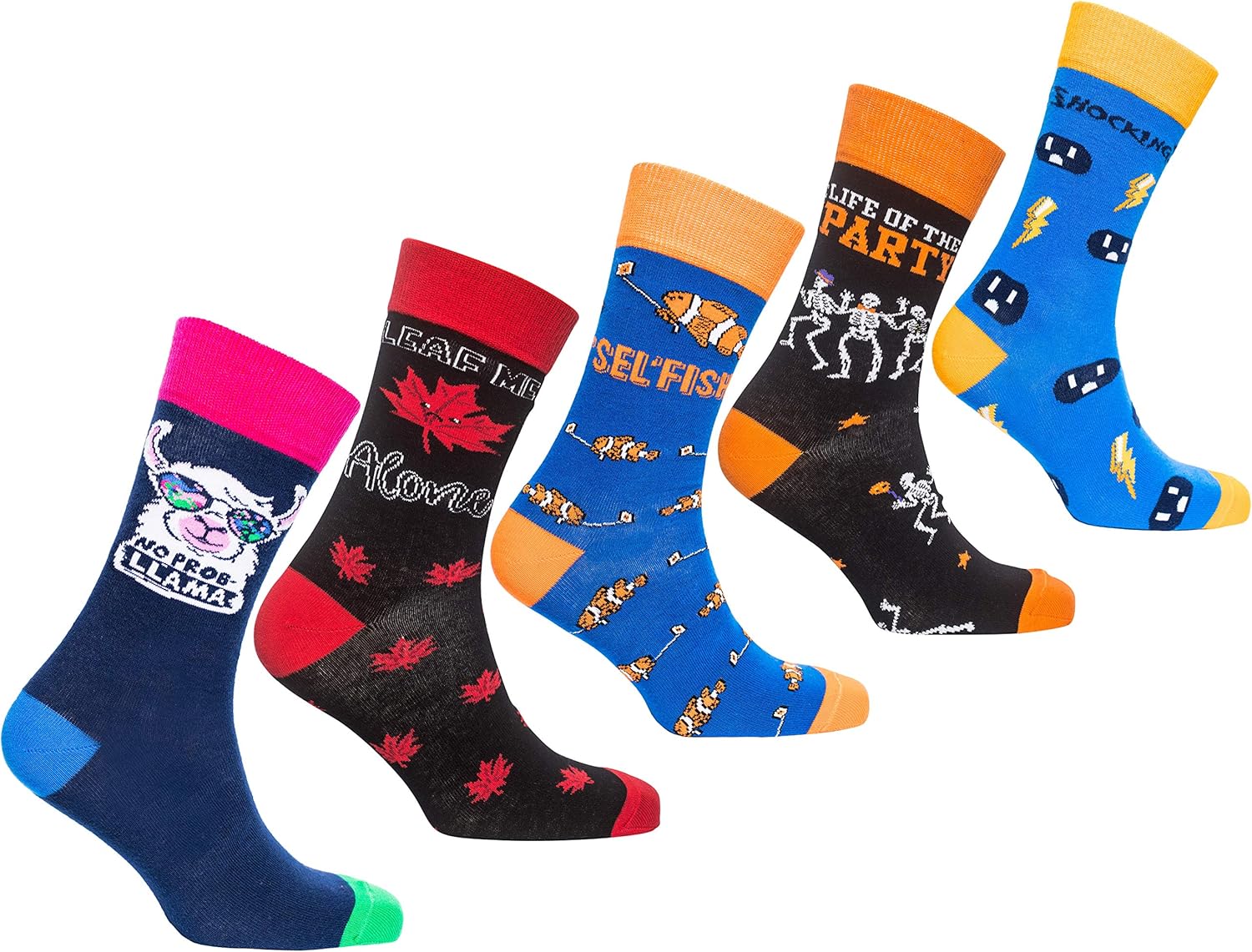 socks n socks-Mens 5pair Luxury Colorful Cotton Fun Novelty Dress Socks Gift Box