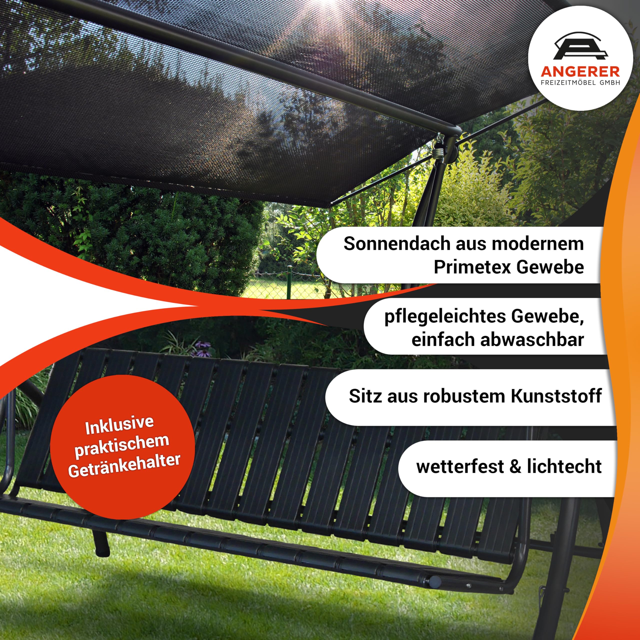 ANGERER Hollywoodschaukel Motion Smart Olive