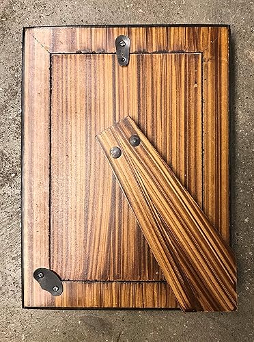 Miniatura 5 de Two's Company Juego de 2 marcos de fotos de rayas náuticas de 4 x 6 pulgadas y 5 x 7 pulgadas