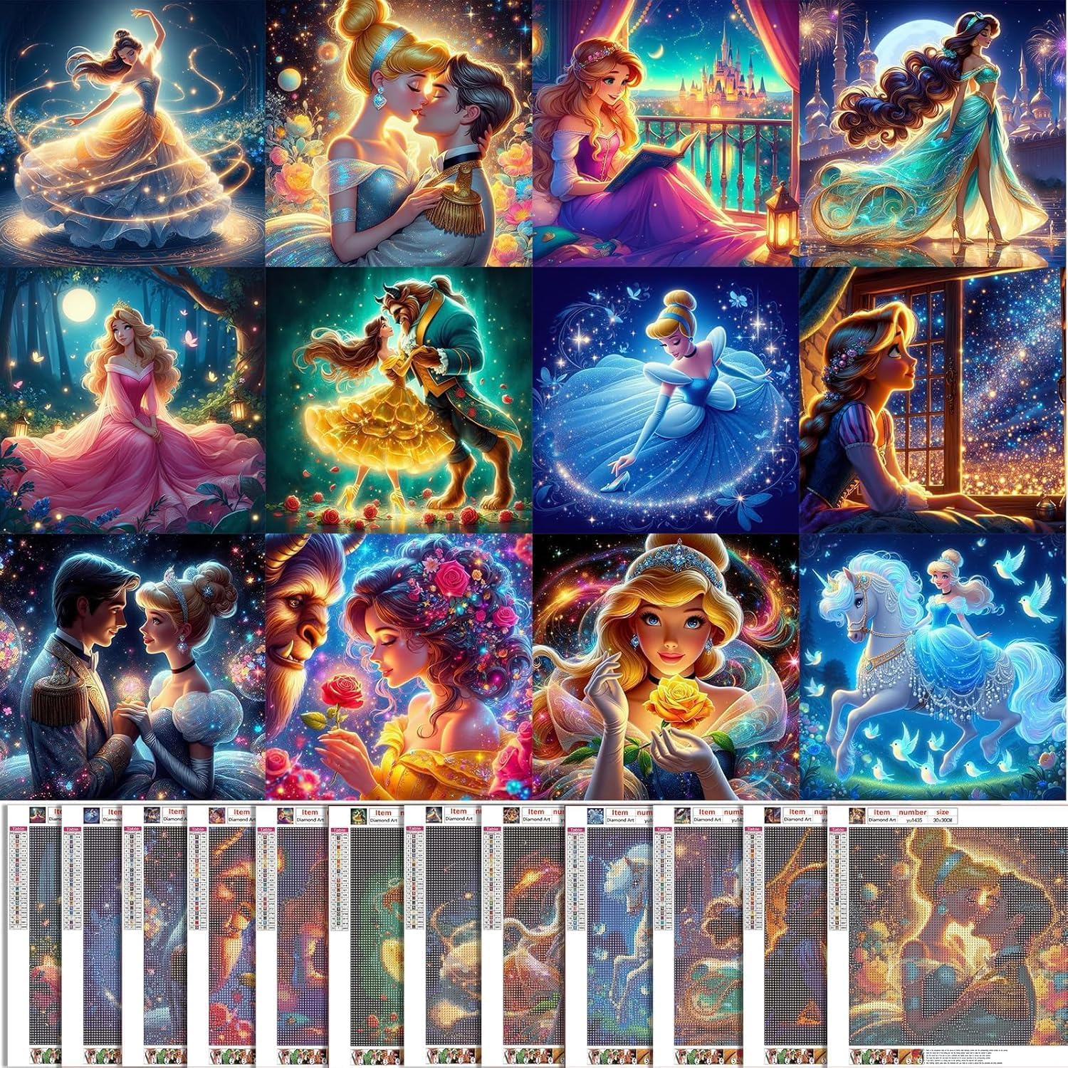 Diamond Painting Set Volwassenen - 50 x 50 cm - Dikke Dames - De wind in de haren