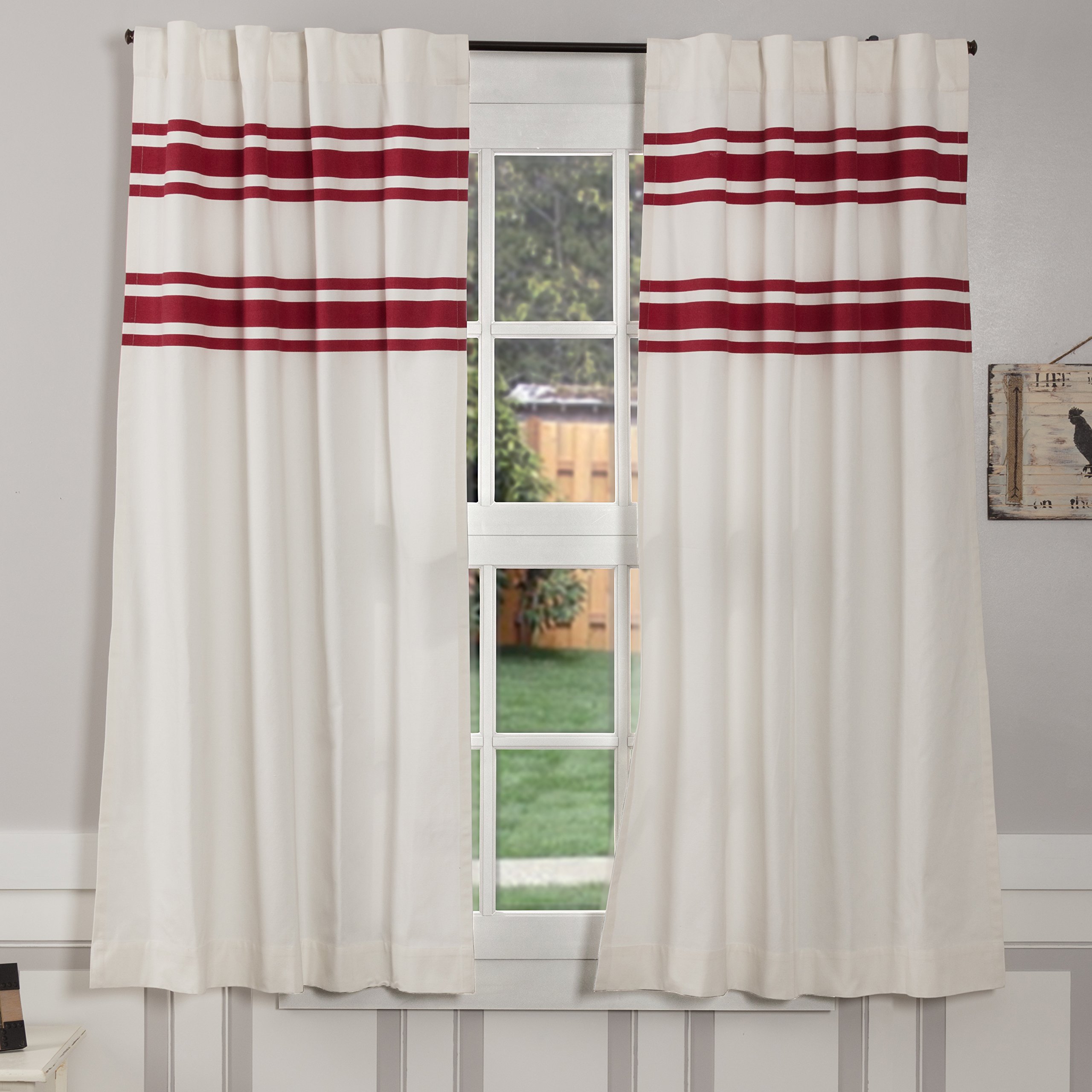 Red Striped Kitchen Curtains Curtains & Drapes 2023