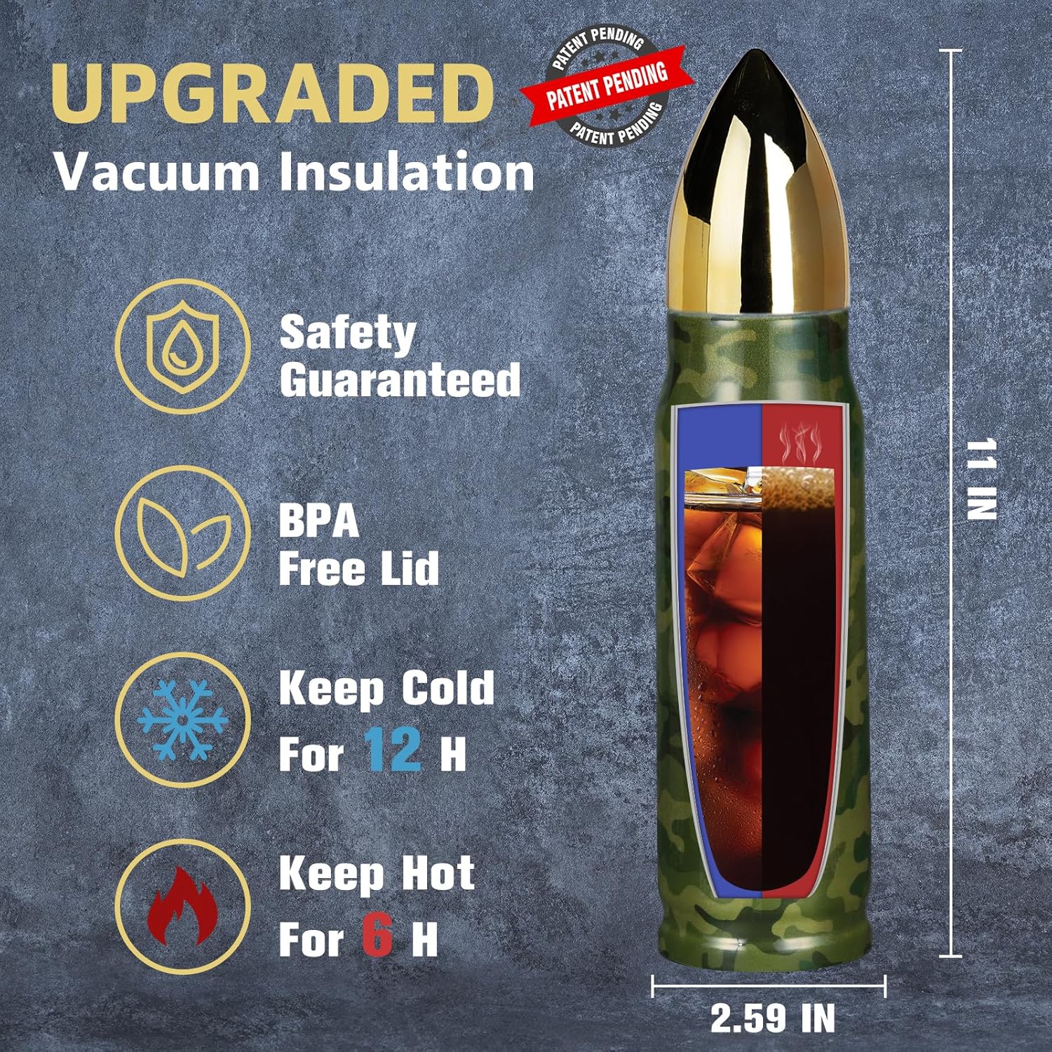 Gifts for Men Husband Him Dad - 17 oz Camo Tumbler Cup - Fishing Hunting Camping Birthday Mens Gift Ideas - Gifts for Men Who Have Everything - Dad Gift - Mens Stocking Stuffers 2026 - Image 4