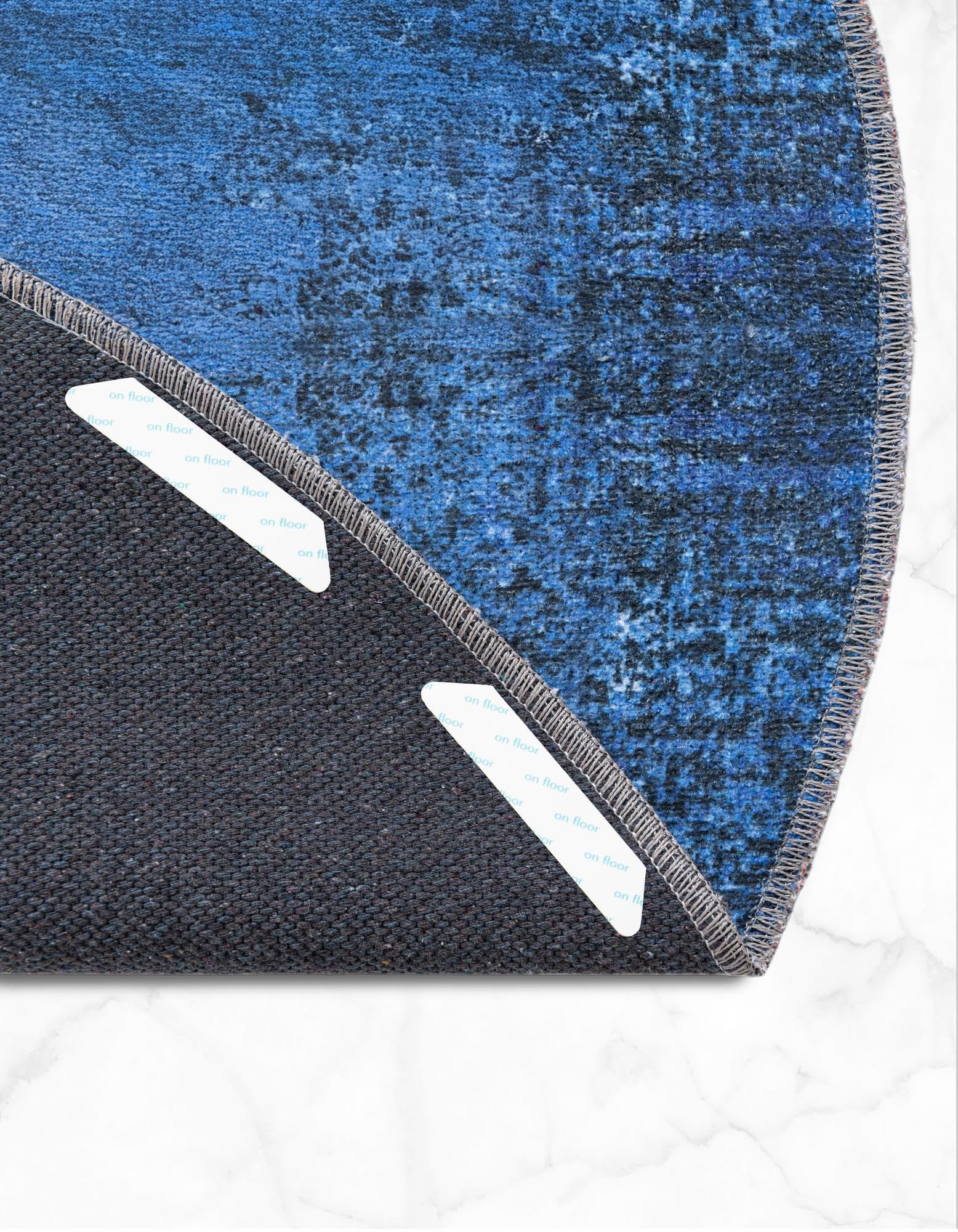 Rugs.com - 12 Stück Teppichband, rutschfeste Teppichunterlage, wiederverwendbar, waschbar, Greifer für Teppiche, doppelseitig, rutschfeste Teppichstopper für Hartholzböden, um ein Verrutschen zu
