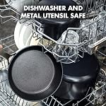 GreenPan SearSmart Hard Anodized Healthy Ceramic Nonstick 10 Piece Cookware Pots and Pans Set, PFAS-Free, Textured Surface, Dishwasher Safe, Oven Safe, Black