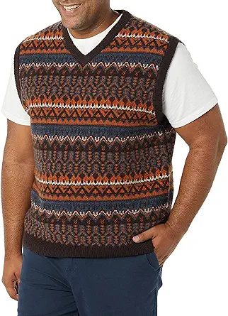 Amazon Essentials Men's Lambs Wool Sweater Vest