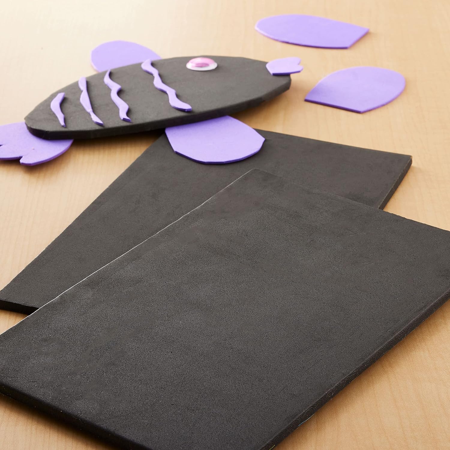 Creatology 12” x 18” Black 6mm Thick Foam Sheet - Great for Diagrams, School Projects, Arts & Crafts - Bulk 24 Pack
