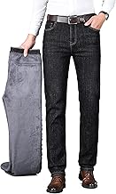 ziilay Thermojeans Herren Thermohose Schneehose gefütterte Winterhose Winterjeans mit Fleece